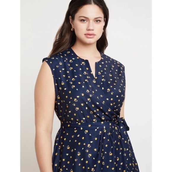 NEW NWT Jason Wu x ELOQUII Surplice Wrap Dress 24 - Picture 2 of 6